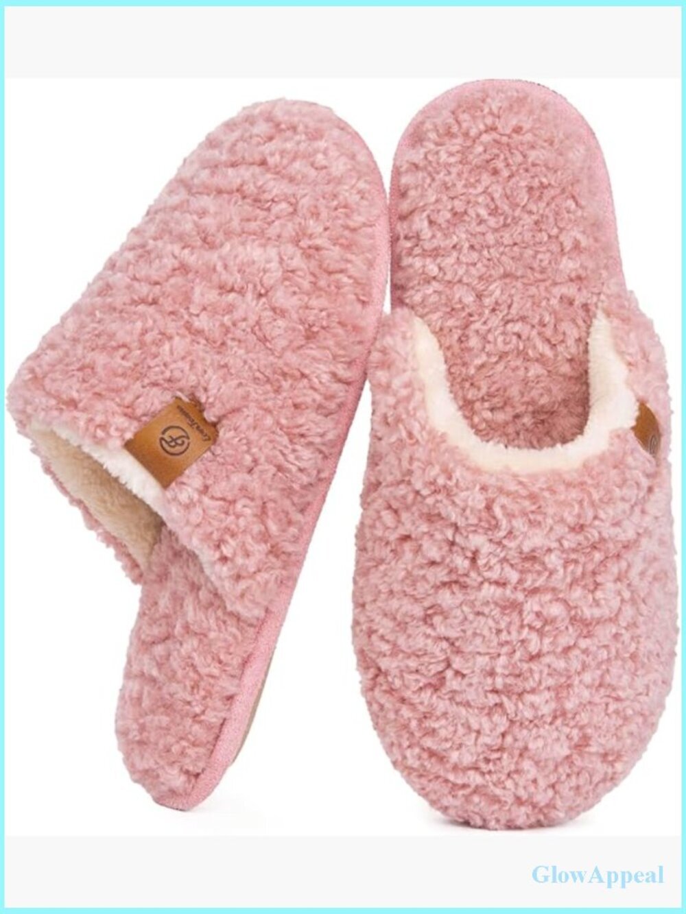 Women's Fuzzy Slip-on Slippers Memory Foam Indoor House Shoes